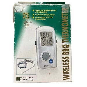 Oregon Scientific Wireless BBQ Thermometer Model AW129 *New-Open Box*
